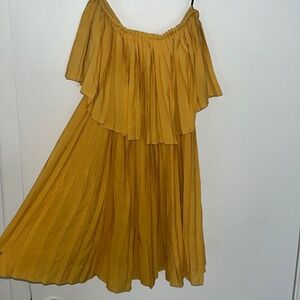 Yellow mini sundress
